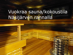 Vuokraa sauna/kokoustila Näsijärven rannalla